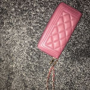 PINK LEATHER WALLET